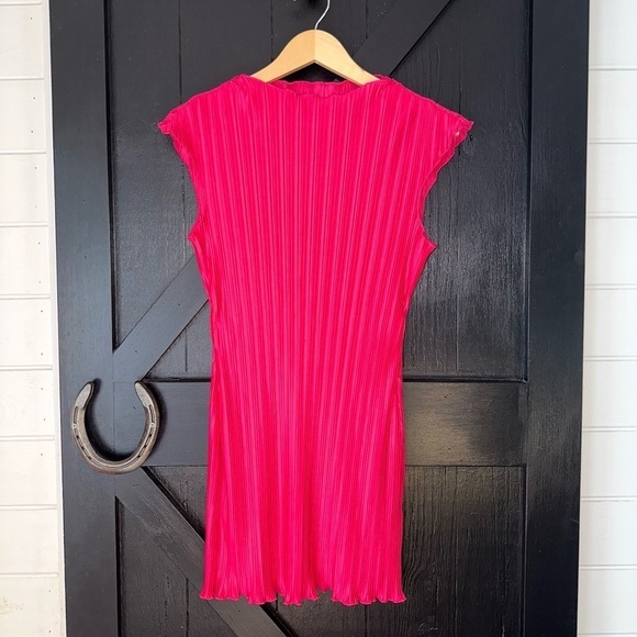 House of Harlow 1960 Pink Ribbed Bodycon Mini Dress - Picture 2 of 8